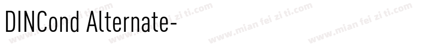 DINCond Alternate字体转换